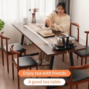 Dining Table Meja Makan 32mm thinkened Rectangular Table Nordic 160cm Kitchen Table Premium Restaurant Table Cafe Table