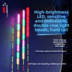 BAIXITANG | Ultra-bright Dual-row LED Night Glow Color-changing Highly-sensitive Fine Fishing Float Accessories
