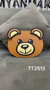 Ví gấu TTWN BEAR chính hãng - TT2513 da pvc kèm dây đeo đi làm đi chơi