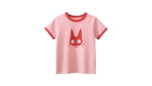 27home Kids Girls Clothes 100% Cotton Short Sleeve T-Shirts Bear Cat Cartoon Children Clothes 1-8 Years Kids Summer Clothing