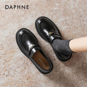 Daphne | Dép Đế Dày Màu Đen Phong Cách Anh Quốc Cho Phụ Nữ Mùa Thu
