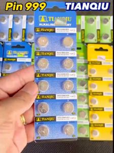 Vỉ 10 Viên pin TIANQIU LR44  LR1130  LR41  AG13  AG10  AG3 giá siêu rẻ.