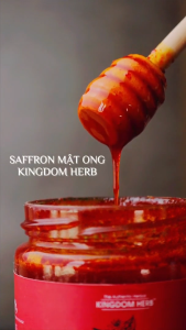 Saffron mật ong Kingdom Herb chính hãng hộp 311 gram nhụy hoa nghệ tây ngâm mật ong thượng hạng nguyên chất