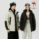 VANCAMEL Urban Outdoor Men's And Women's Bread Style down Jacket Warmth White Duck down Casual Outerwear Breathable Polyester Fiber. 