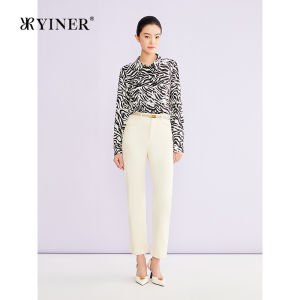 YINER | 2026 Summer New Fashion Elegant High-Waist Cotton Stretch Jeans