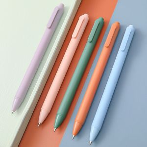 1PC 0.5mm Macaron Gel Pen Student Stationery Black Pen Office School Student
