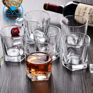 Set 6 Ly Thủy Tinh Bar Whisky 230ml - Ly Uống Cocktail Nước Ép 5 Cạnh Sang Trọng Hiện Đại