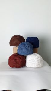 Peci Rajut Polos Dewasa Dan Anak Kopiah Songkok Bahan Premium