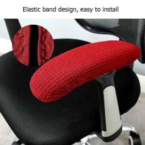 Waterproof Chair Armrest Cover 1 Pair Plastic Chair Protector Stretch Removable