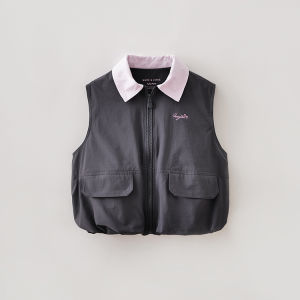 Marc&Janie | Quick-Drying Cool Sweet Flower Bud Turn-Down Collar Girls Vest