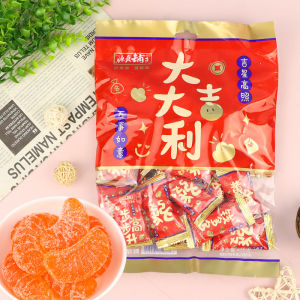 Source True Store 458g Orange Flavored Soft Candy Traditional Snack Girls Craving Reliever Retro Little Snacks Year Goods