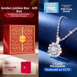 East Beauty | 999 Silver 2 Carat Cubic Zirconia Necklace and Earring Set