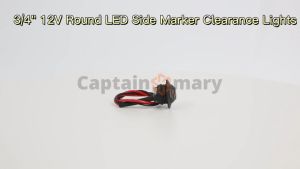 12V 24V 3LED 3/4 Round Truck Marker Lights For all Cars Trailers Tractor Clearance Lights Turn Signal Lamp
