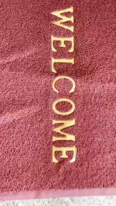 พรมเช็ดเท้า WELCOME  พรมดักฝุ่น พรมกันลื่น ขนาด 30x45cm.