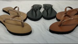 Alisa - Sandal Jepit 3 Permata Karet Wanita - Sendal Teplek Wanita Terbaru