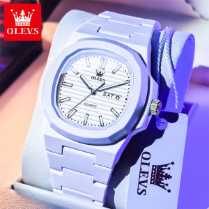 OLEVS watch for mens waterproof 2025 fashion korean style dual calendar luminous boyfriends gift ideas relo for men casual fashion watches