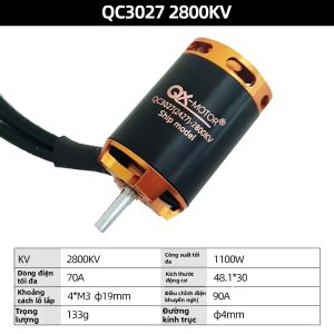 QX-MOTOR | Động Cơ Không Chổi Than Chống Nước Chịu Nhiệt 3800KV
