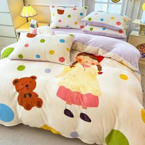 Warm Winter Double-sided Fleece Bedding