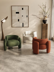 Modern Minimalist Single Sofa Chair Living Room Balcony Vacation Home Beauty Salon Casual Reception Table Chair Combination