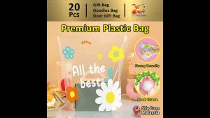Gift Bag 20Pcs Goodies All The Best Premium Food Grade Quality Extra Thick Transparent Clear Plastic Bag 143 Full Moon Thank You Snack Baking Packing
