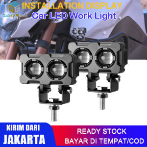 (Dikirim Dari Jakarta) 2PCS Lampu Tembak Sorot LED Laser 2 Mata / Lampu Tembak SQL 2 Mata Polos Super Terang / Lampu Tembak Laser SQL OWL 2 Mata Lampu Tembak Led 2 Mata IDM Lampu Sql 2 Mata Driving