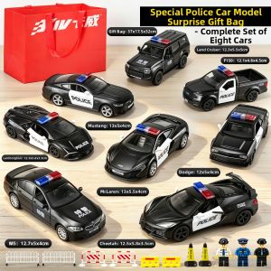 Đồ Chơi Xe Cảnh Sát Hợp Kim cho Bé 3 Tuổi