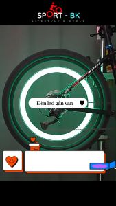 Đèn Led Gắn Van Xe Đạp - Đèn LED Neon Gắn Bánh Xe Đạp/ Xe Máy - Đèn Van Xe - BK07