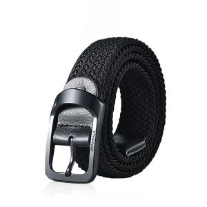 Paul Mens Canvas Belt Thickened Casual Nylon Belt No Tooth Buckle Head Versatile Thickened No Hole Pants Belt New 2024