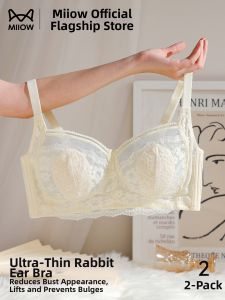 MiiOW | Bust Minimizing Anti Sagging Lace Bra with Rabbit Ears No Underwire