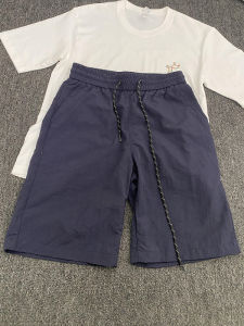 Quần Short Nam Ice Silk Nhanh Khô Mùa Hè Mỏng Rộng Rãi Ống Đứng Quần Short Thường Ngày Cỡ 5 Phong Cách Mỹ