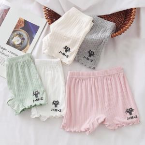 Kids High Quality Safety Plain Short Pants Summer Shorts Lace Panties Underwear Leggings for Girls 2-12 Years Old