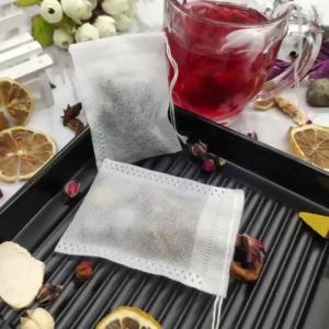ZEO Disposable Drawstring Non-Woven Fabric Tea Herb Filter Bag Pouch 100pcs 50pcs
