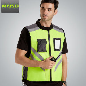 MNSD Reflective Cycling Vest Motorcycle Electric Bicycle Protection Outerwear Influencer Clothing Jacket Riding Suit
