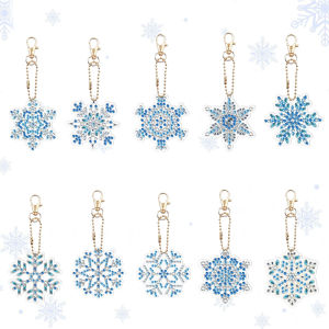 other | 10-piece Diamond Painting DIY Christmas Collection Acrylic Pendant - Keychain Decorative Effect Bible Story Pendant