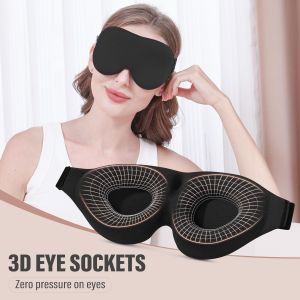 3D Sleeping Mask for Men Women Upgraded Eye Covers for Sleeping with Adjustable StrapBlock Out Light Manta Sleep Mask for Moth