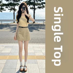 LIRUSHAN | Korean Style Chic Short Sleeve Dress