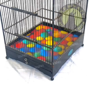 SEMPATI GROSIR Karpet Sangkar Kotak Motif Bola Isi 10 Pcs Bahan Spon Lapis Karpet Motif Bola 3d 3 Dimensi Alas Tatakan Kotoran Dasar Lantai Bawah Sangkar Kandang Burung Kacer Kenari Cucak Ciblek
