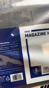 Giá tài liệu 3 ngăn Deli 9843 - Giá tài liệu màu đen