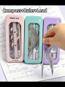7PCS/Set Drawing Compass Ruler Set Students School Examination Math Tools for Geometry Drafting