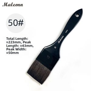 maleonn | Squirrel Hair Flat Head Watercolor Brush Soft Brush for Solid Paints