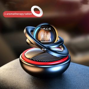 Aitemay Car Air Freshener Interstellar Solar Rotating Ornaments Aromatherapy Diffusing Ornament Interior Accessories