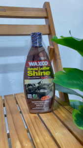 Waxco Natural Leather Shine Like For Vinyl Rubber Leather With UV Protector 320ml