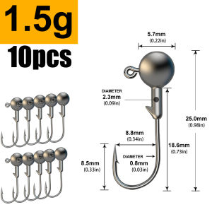 Móc Câu Jig WODJYJ 1g-28g Có Ngạnh Thép Carbon Cao Cấp Mồi Câu Mềm Mồi Câu Crank Móc Câu Dành Cho Câu Cá Sông