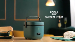 SG【Ready Stock】EcoChef 900W Mini Rice Cooker with 5-Layer Non-Stick Pot Multifunctional for Rice Soup Steam Keep-Warm Ideal for 1-2 People Space-Saving Design Easy to Clean & Store
