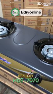 【 SIRIM 】HOMELUX HDE-7070 DOUBLE BURNER GAS COOKER STOVE FAST COOKING HDE7070 COOK DAPUR MASAK MEMASAK 2 TUNGKU 煤气炉