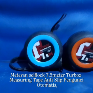 Meteran Self Lock 7.5 Meter 7.5Mtr 7.5M TURBOZ Measuring Tape Anti Slip Pengunci Otomatis 1KOTAK