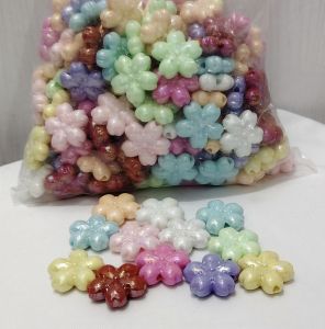 250grams (est.104pcs) Sakura Flower Beads 25mm  DIY Accessories for Bracelet  Necklace Keychain Craft Supplies