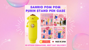 Direct from Japan Stock SG 100% Original Lihit lab x Sanrio Characters Pom Pom Purin Stand Pen Case
