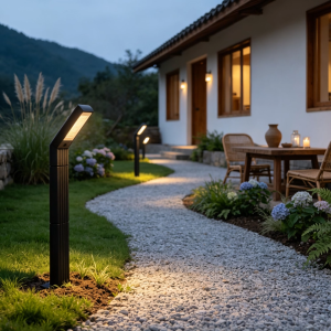 CHENBEN Led Solar Street Light Outdoor Waterproof 2-In-1 Lawn Lamp Tricolor Spike Lights for Garden Landscape Walkway Pathway Spotlight