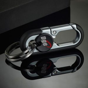 Hợp kim mới Keychain nam xe ô tô móc khóa đa năng bằng thép không gỉ Dây chuyền vỏ chìa khóa